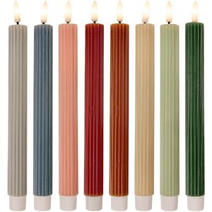 Clayre & Eef 6CA0002BL Juego de 2 velas LED Ø 2x25 cm