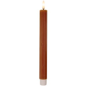 Clayre & Eef 6CA0002CH Juego de 2 Velas LED Ø 2x25 cm Marrón