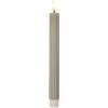 Clayre & Eef 6CA0002G Candelabro con vela LED Set de 2 Ø 2x25 cm Gris
