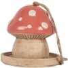 Casa decorativa para pájaros Clayre & Eef 6CE2320 Beige-Rosa 13x13 cm