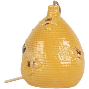Clayre & Eef 6CE2321 Decoración Pajarera Ø 11x14 cm Amarillo