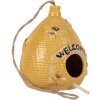 Clayre & Eef 6CE2321 Decoración Pajarera Ø 11x14 cm Amarillo