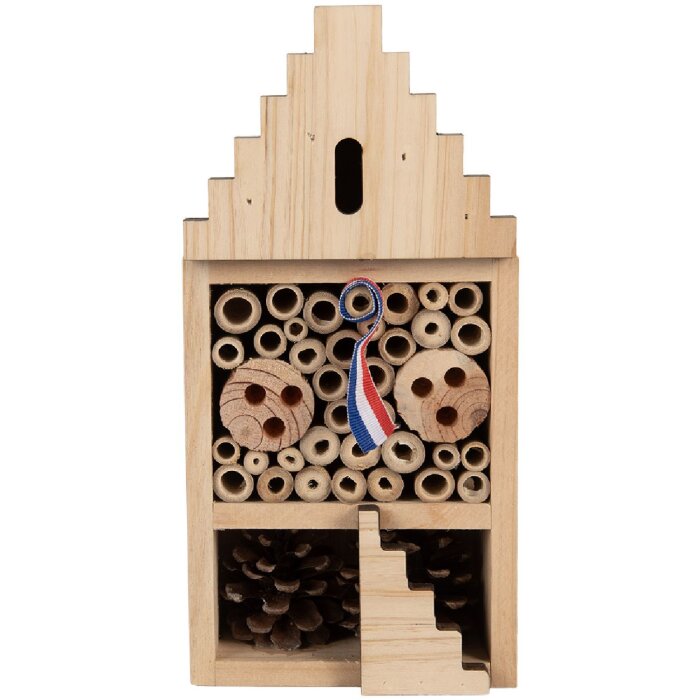Hotel para Insectos Clayre & Eef 6H2437 12x7x25 cm Madera Estilo Rústico
