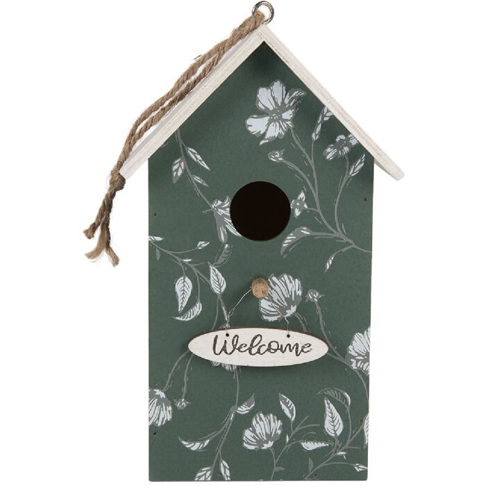 Casa para pájaros Clayre & Eef 6H2439 15x10x22 cm