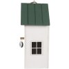 Casa para pájaros Clayre & Eef 6H2440 15x10x22 cm Blanco y Verde