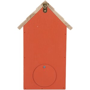 Casa para pájaros Clayre & Eef 6H2442 15x10x22 cm Rojo Marrón