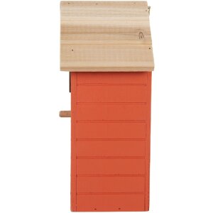 Casa para pájaros Clayre & Eef 6H2442 15x10x22 cm Rojo Marrón