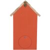 Casa para pájaros Clayre & Eef 6H2442 15x10x22 cm Rojo Marrón