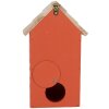 Casa para pájaros Clayre & Eef 6H2442 15x10x22 cm Rojo Marrón