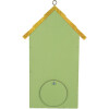Casa para pájaros Clayre & Eef 6H2443 15x10x22 cm Verde y Amarillo