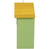 Casa para pájaros Clayre & Eef 6H2443 15x10x22 cm Verde y Amarillo