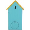 Casa para pájaros Clayre & Eef 6H2444 15x10x22 cm Azul Amarillo
