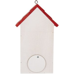 Clayre & Eef 6H2446 Casita para Pájaros 15x10x22 cm Madera Estilo Rústico