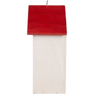 Clayre & Eef 6H2446 Casita para Pájaros 15x10x22 cm Madera Estilo Rústico