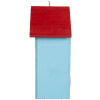 Casa para pájaros Clayre & Eef 6H2447 15x10x22 cm Azul y Rojo