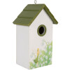 Casa para pájaros Clayre & Eef 6H2449 15x10x22 cm Blanco/Verde