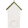 Casa para pájaros Clayre & Eef 6H2449 15x10x22 cm Blanco/Verde