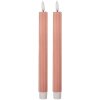 Juego de 2 velas LED Rosa 2x25 cm Clayre & Eef