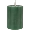 Vela con LED Clayre & Eef 6CA0003DGR Diámetro 8x13 cm