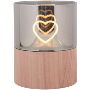 Portavelas LED Clayre & Eef 6CA0007 Ø 8x10 cm...