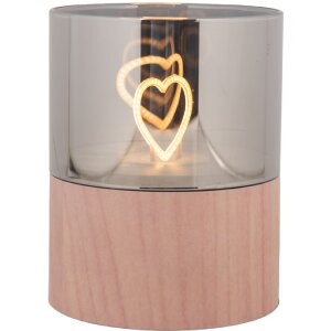 Portavelas LED Clayre & Eef 6CA0007 Ø 8x10 cm...