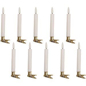 Juego de 10 Velas con LED Clayre & Eef 6CA0008...