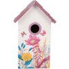 Casa para Pájaros Clayre & Eef 6H2452 15x10x22 cm Blanco-Rosa