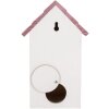 Casa para Pájaros Clayre & Eef 6H2452 15x10x22 cm Blanco-Rosa