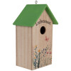 Casa para pájaros Clayre & Eef 6H2453 14x10x23 cm Blanco Verde