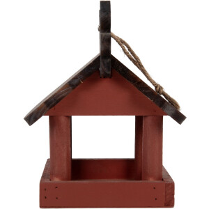 Casa para pájaros Clayre & Eef 6H2455 17x25x21 cm Rojo Marrón
