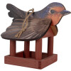 Casa para pájaros Clayre & Eef 6H2455 17x25x21 cm Rojo Marrón