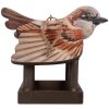 Casa para pájaros Clayre & Eef 6H2456 17x25x21 cm Marrón-Beige