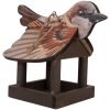 Casa para pájaros Clayre & Eef 6H2456 17x25x21 cm Marrón-Beige