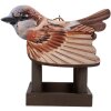 Casa para pájaros Clayre & Eef 6H2456 17x25x21 cm Marrón-Beige