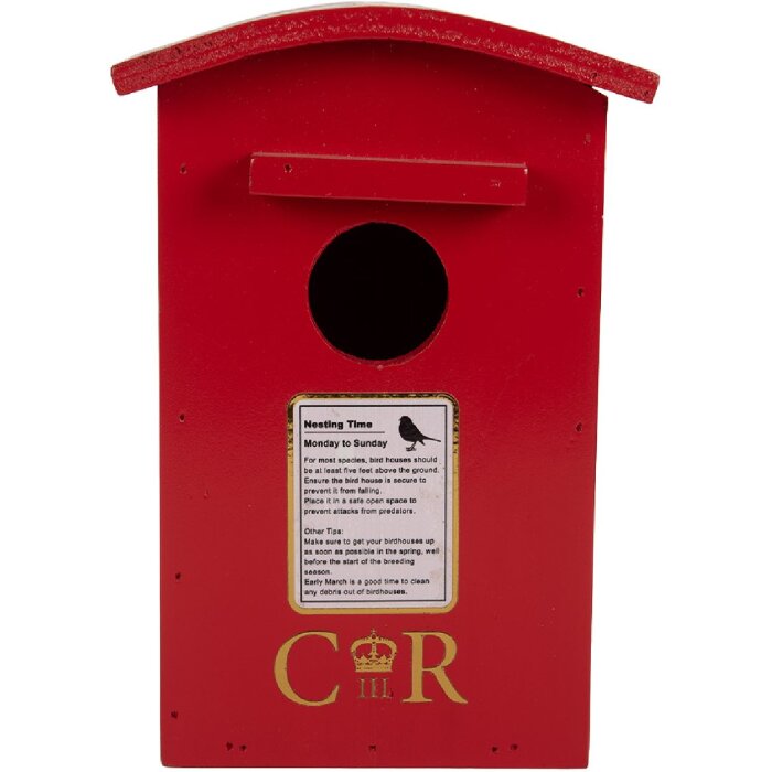 Casa para pájaros Clayre & Eef 6H2457 14x12x21 cm Madera Estilo Campestre