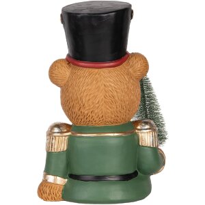 Oso decorativo Clayre & Eef 6MG0153 25x25x38 cm Marrón y Verde