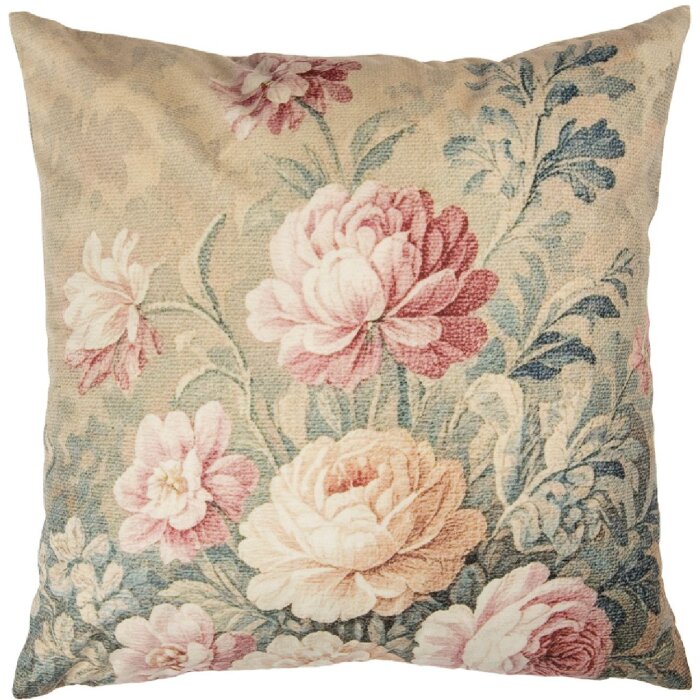 Funda de cojín Clayre & Eef CPA23 45x45 cm Beige Rosa