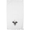 Toalla de Invitado Clayre & Eef CT036 40x66 cm Blanco con estampado negro