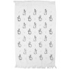 Toalla de invitados Clayre & Eef CTBNS-1 40x66 cm Blanco-Gris