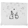 Toalla de invitado Clayre & Eef CTBNS-2 40x66 cm Blanco-Gris