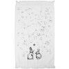 Toalla de invitado Clayre & Eef CTBNS-2 40x66 cm Blanco-Gris