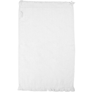 Clayre & Eef Toalla de Invitados 40x66 cm Blanco/Negro