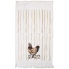 Toalla de invitado Clayre & Eef CTRFL-1 40x66 cm Blanco y Marrón