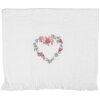 Toalla de Invitado Clayre & Eef CTSLF 40x66 cm Blanco Rosa