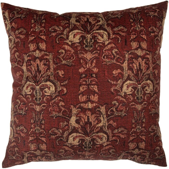 Funda de cojín Clayre & Eef KT021.427 45x45 cm Rojo y Amarillo