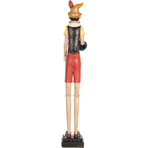 Figura decorativa de Pinocho Clayre & Eef 5PR0165 12x11x68 cm