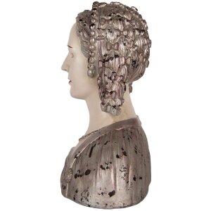 Busto Decorativo Mujer Clayre & Eef 6PR5548 27x15x30 cm Beige-Marrón