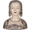 Busto Decorativo Mujer Clayre & Eef 6PR5548 27x15x30 cm Beige-Marrón