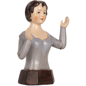 Busto decorativo Mujer Clayre & Eef 6PR5554 12x9x20...