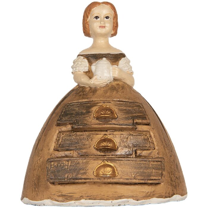 Caja de Joyas Mujer Clayre & Eef 6PR5558 16x11x20 cm Marrón-Beige